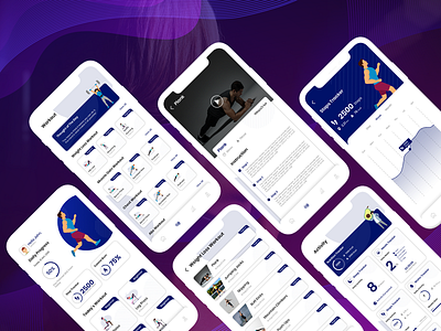 FITNESS CHECK APP DESIGN appfitnessdaily work steps workout appiosandriodphotoshop