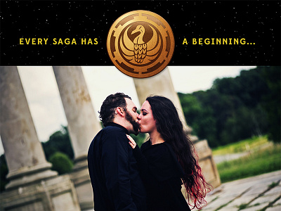 The Force Be With Us 1 star wars web design website wedding