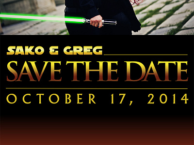 The Force Be With Us 2 star wars web design website wedding