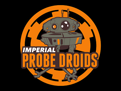 Imperial Probe Droids illustration logo star wars