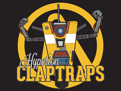 Hyperion Claptraps claptrap illustration logo logo design