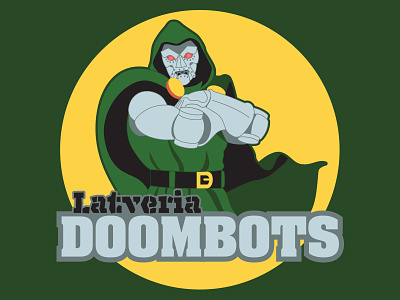 Latveria Doombots doombots illustration logo logo design