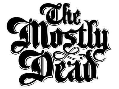 The Mostly Dead Vector illustration lettering logo typography vector