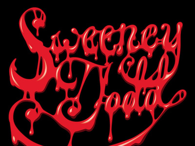 Sweeney Blood Vector illustration lettering sweeney todd typography