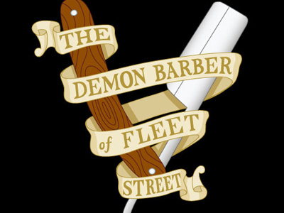 Sweeney Barber Vector illustration lettering sweeney todd typography