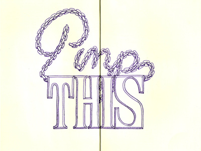 Pimp This illustration lettering moleskine typography