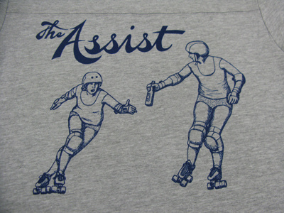 The Assist Shirt cruz derby illustration lettering shirt