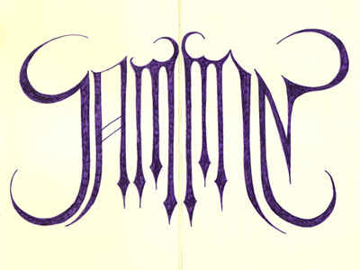 Jammin' illustration lettering moleskine typography
