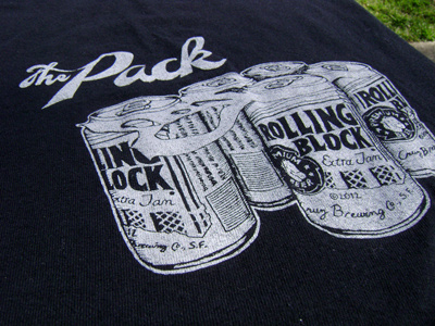 The Pack Printed cruz derby illustration lettering shirt