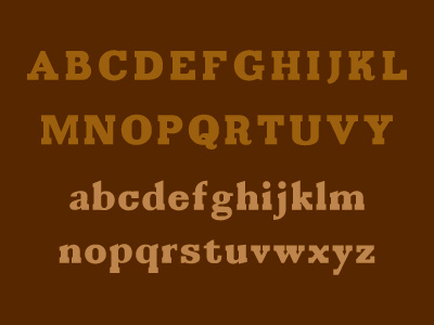 Tercio Set font design type typography