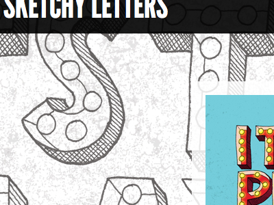 Sketchy Letters Site Redesign blog web