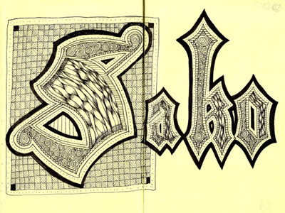 Sako illustration lettering micron moleskine typography