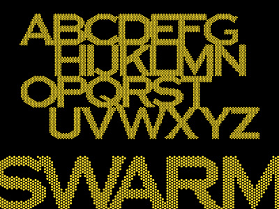 SWARM Sans font design typeface design