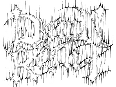 Damn Right bristol illustration lettering micron typography