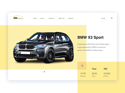 Rental Car Webdesign #ux/ui design minimal ui ux web website