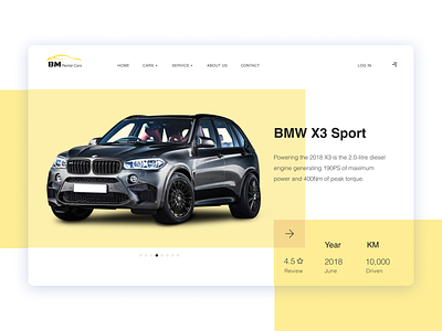 Rental Car Webdesign #ux/ui