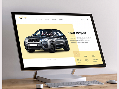 Web design for Rental car service