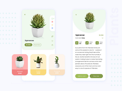 Plants Store Mobile app