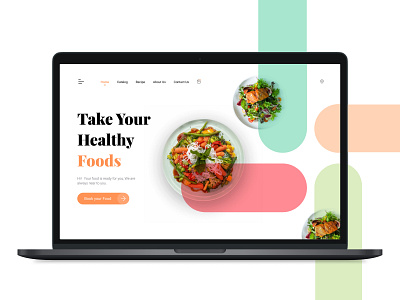 Food App Web design branding