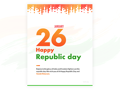 #india#71st republicday#Mailerdesign_2020 design typography ui