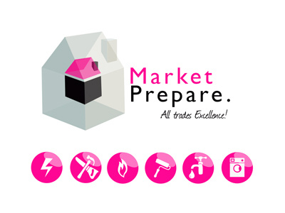 Final Market Prepare Logo with Tagline house logo