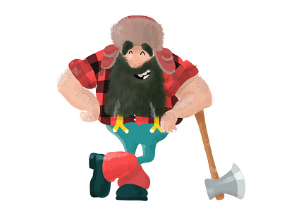 Lumberjack Illustration illustration lumberjack woodsman