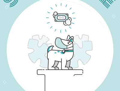 Stay safe, stay Zen dog illustration zenbusiness