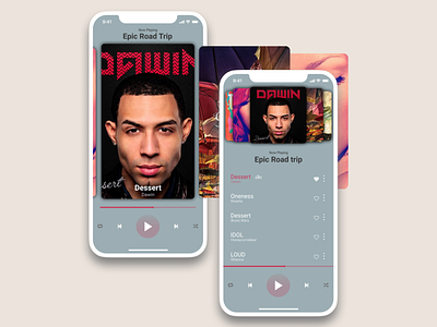 Music App Idea #1 Light theme app design ios music music app ui ui uidesign ux ux ui design