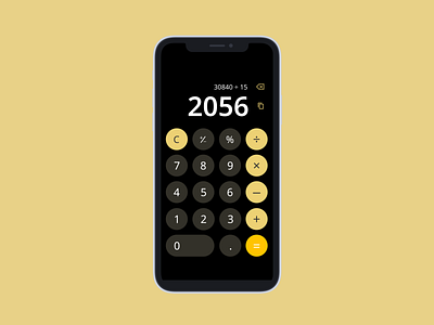 DailyUI #004:  Calculator