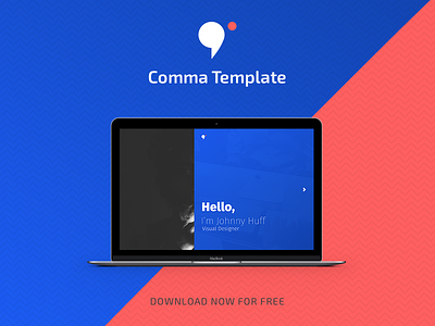 Comma Template concept download free freebie sketch template ui ux