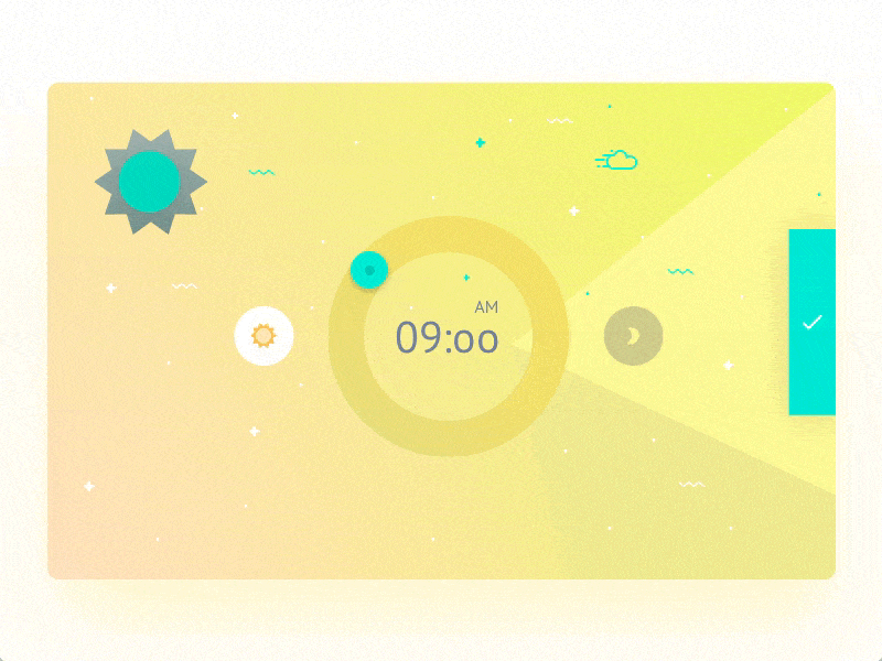 Time Set Concept animation concept download free prototyping sketch ui ux