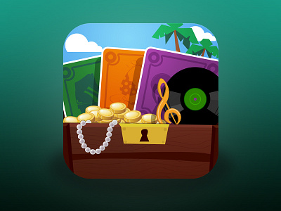 Game App Icon (research) app design game icon ios mobile music