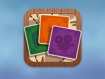 Game App Icon (research) app card design game icon ios map mobile music photoshop pirate treasure