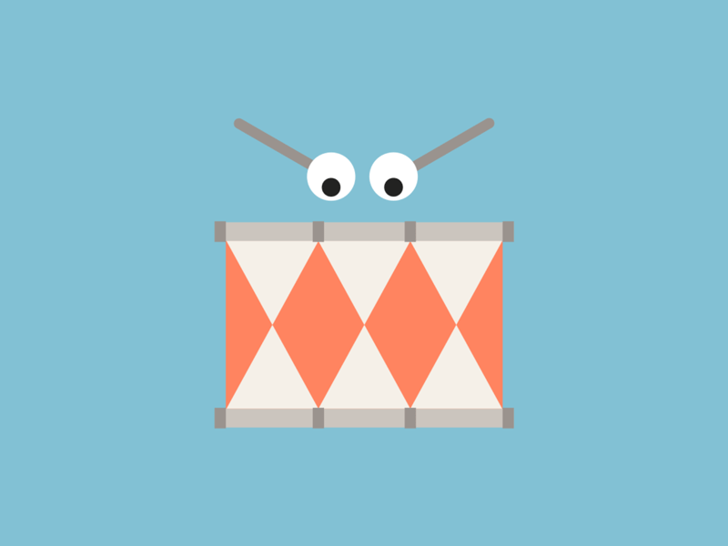 Drum animation for Little Notes by André Torres on Dribbble