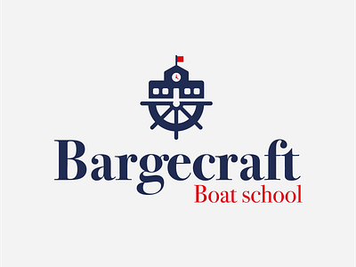 Bargecraft Boat school barge boat branding combination halfandhalf illustration logo school sea simple