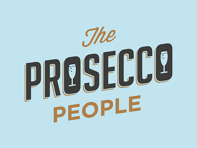 The Prosecco People bar champagne logo logodesign mobilebar negativespace softpalette sophisticated tuktuk typography