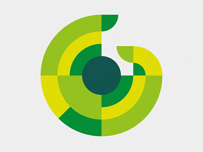 36 days of type - G 36days g 36daysoftype bright curves g geometric graphic design green round spiral typography