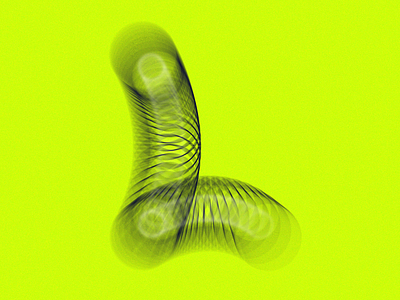 36 days of type - L 36days-l 36daysoftype blur circles design experimental green l lettering random slinky type typography