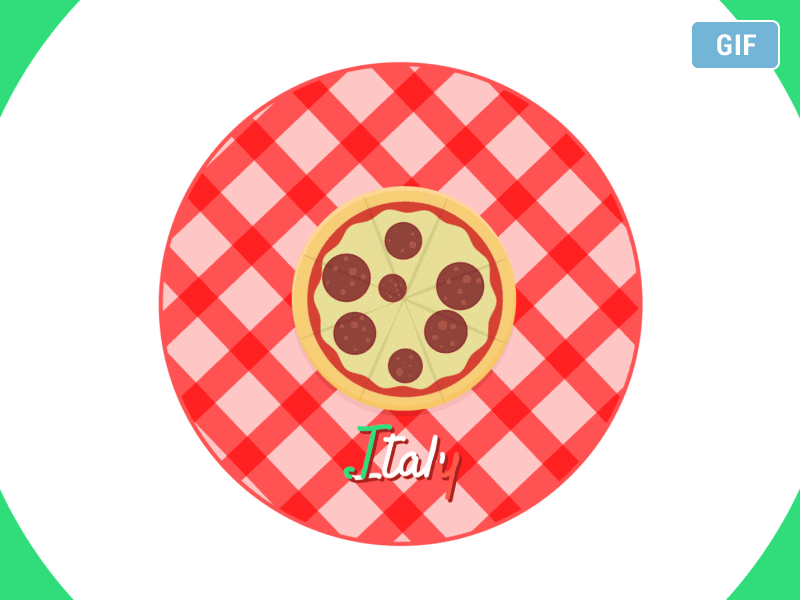 Pizza and Italy GIF! after effects animated gif motion graphics pizza