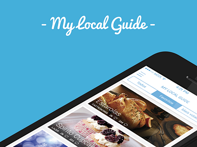 App: My Local Guide - Homepage app app design flat simple