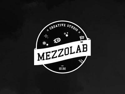 MezzoLab Creative Studio Crest badge crest design studio logo