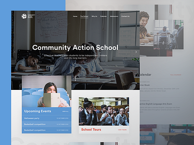 CAS Website digital education kids school ui ux web website