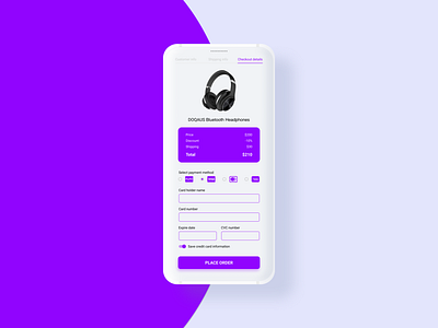 Daily UI #2 - Checkout form