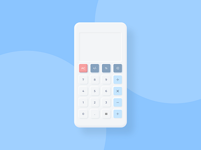 Daily UI #4 - Calculator design