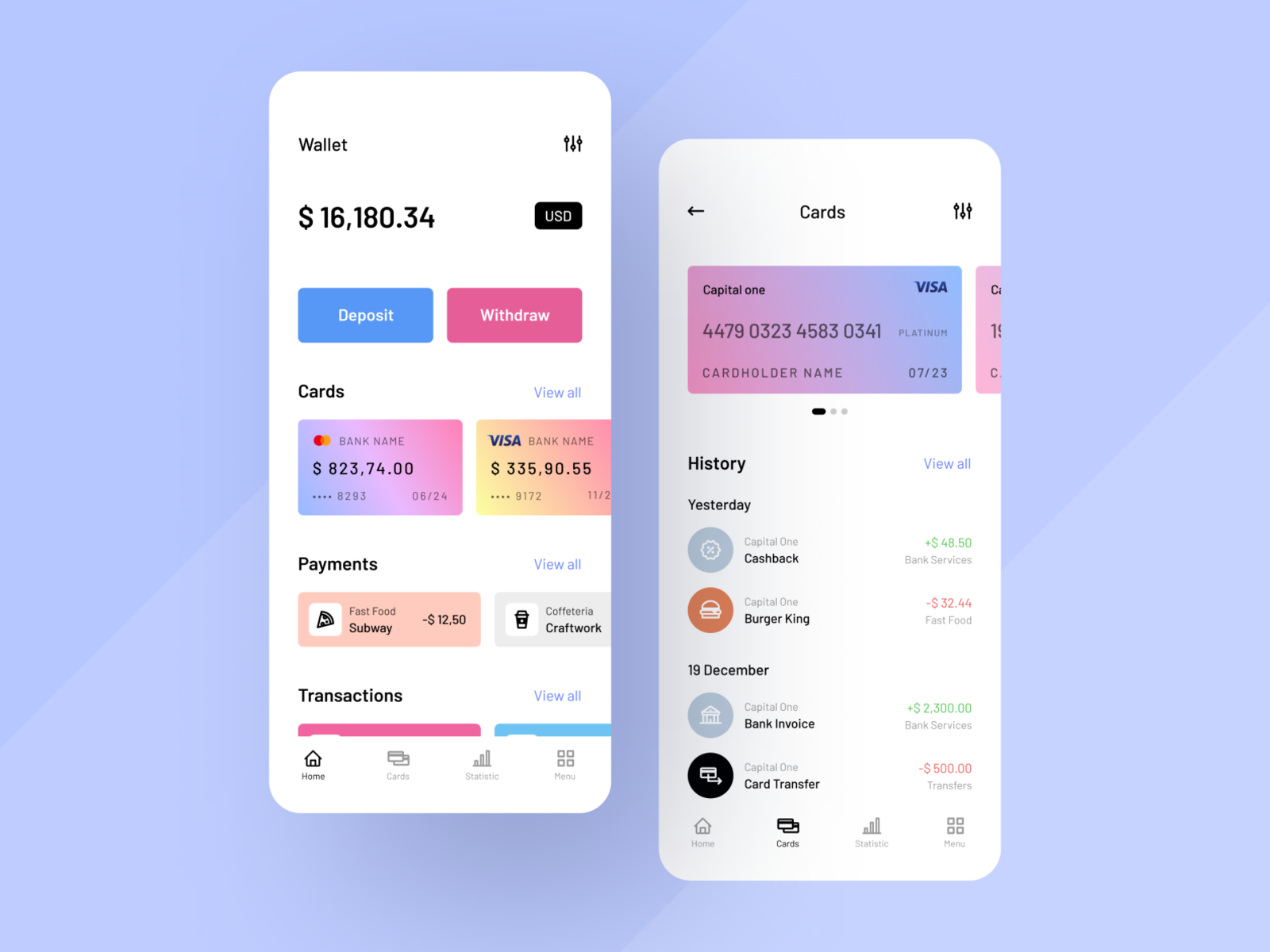 Financing App by Timofey Panov on Dribbble