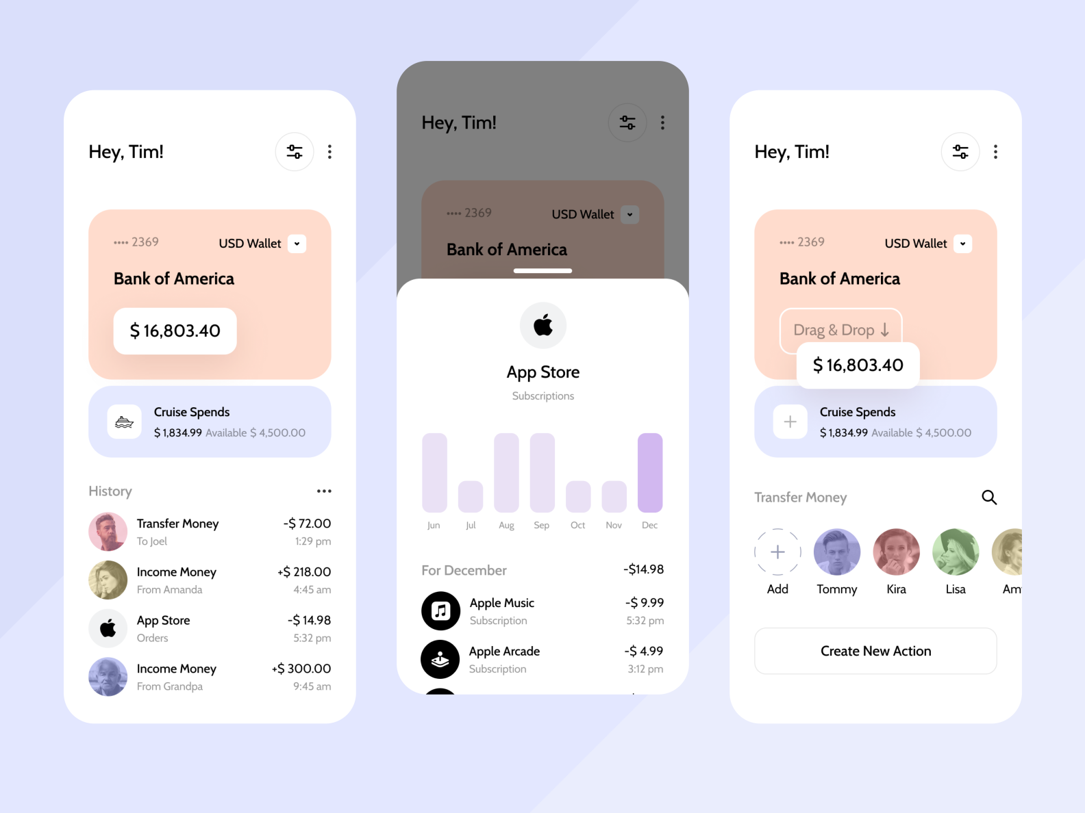 Banking App by Timofey Panov on Dribbble