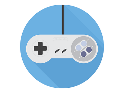 Super Nintendo Controller Icon flat flat design icon icons mario nintendo pokemon zelda