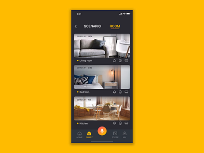 Lntelligent home interface design ui ux