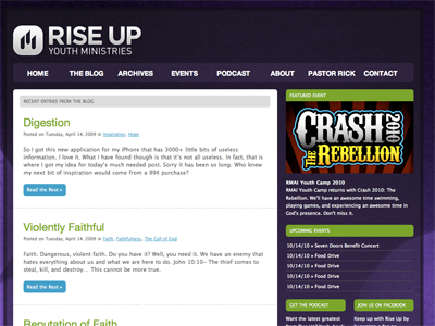 Rise Up Youth Ministries purple