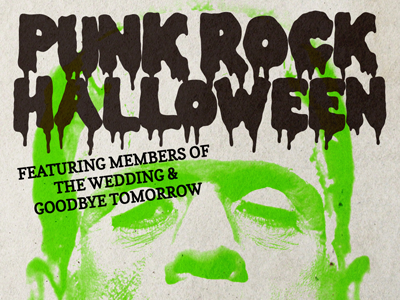 Punk Rock Halloween flyer flyer frankenstein halloween texture